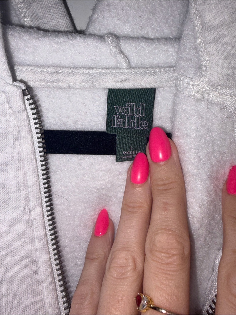 Wild Fable Waffle Zip Up Hoodie - Picture 4 of 4